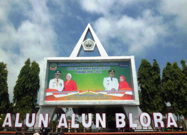 Wajah baru alun – alun Blora jawa tengah