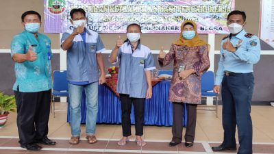 , BLK DINPERINNAKER BERI PELATIHAN BATIK DI RUTAN KELAS II B BLORA