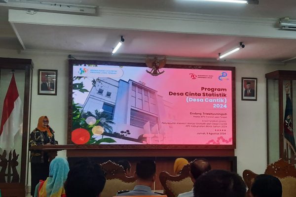 BPS BLORA LUNCURKAN PROGRAM LITERASI STATISTIK “DESA CANTIK”