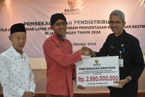 BAZNAS JATENG ALOKASIKAN Rp2,980 MILIAR UNTUK 160 RUMAH WARGA MISKIN