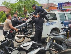 OPERASI BALAP LIAR DI BLORA, PULUHAN MOTOR DIAMANKAN