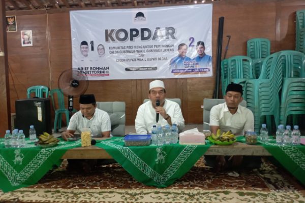 KOMUNITAS PECI IRENG  BLORA NYATAKAN DUKUNGAN UNTUK LUTHFI-YASIN DAN ARIEF-RINI DI PILKADA 2024