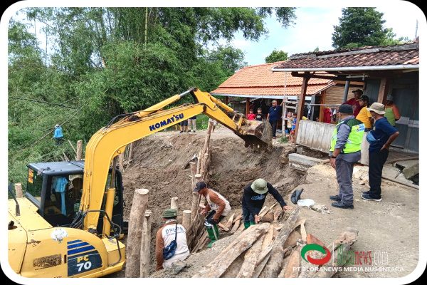 KOLABORASI TANGGAP DARURAT ATASI LONGSOR DI DESA PILANG