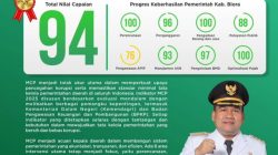 MCP KPK BLORA 2024 CAPAI 94, BUPATI APRESIASI KINERJA PEMKAB